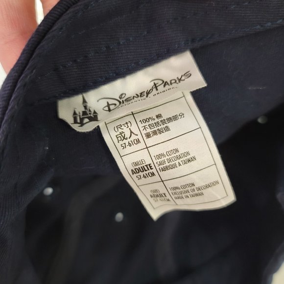 Disney Parks Dad Hat Mini Mickey Mouse Logo Navy Blue & Red Adjustable Strap - Picture 4 of 6
